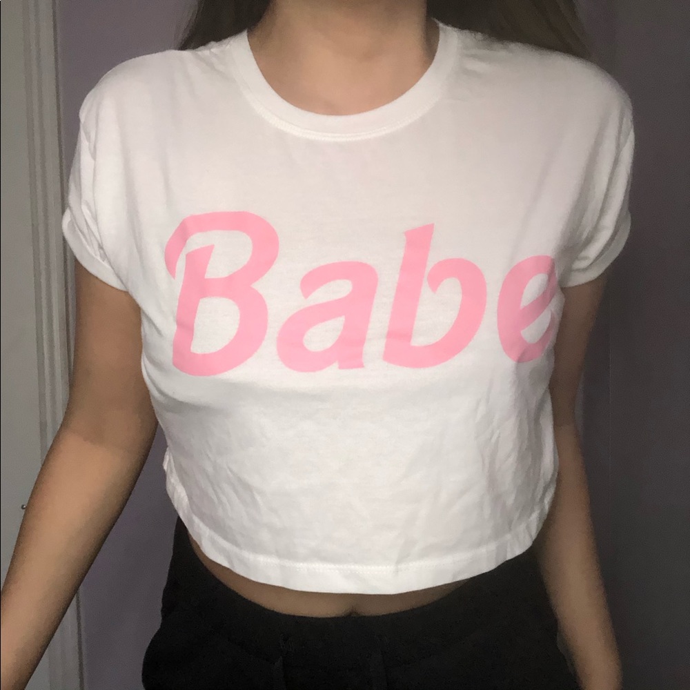Babe White crop top